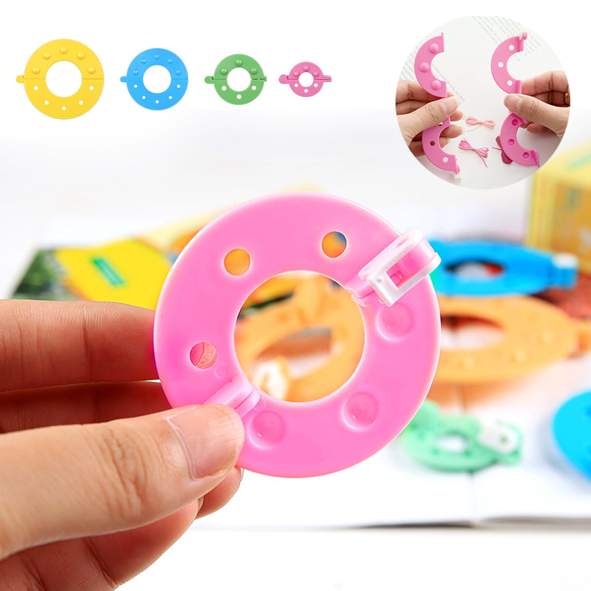 Pom Pom Maker Tool - 8 قطع من أدوات صنع البومبون
