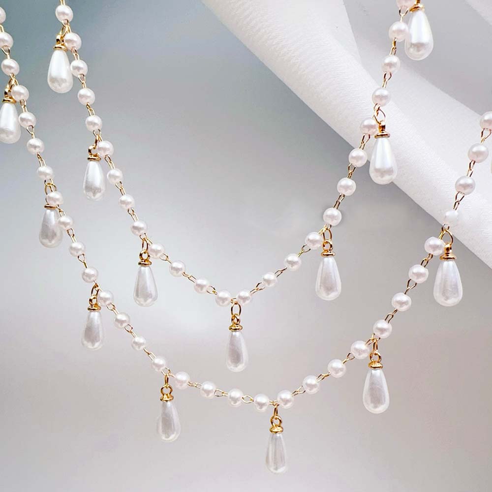 0.5 متر 1 متر تقليد اللؤلؤ Wat - مراجعة Pearl Trim Chain وسعره