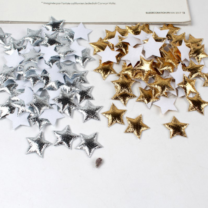 100 قطعة نجوم الذهب/الفضة لعيد - مراجعة Christmas Craft Embellishment وسعره